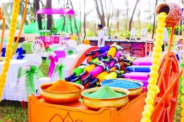 Theme-Based Holi Party Decor Ideas For Corporates_Floodlightz_Events