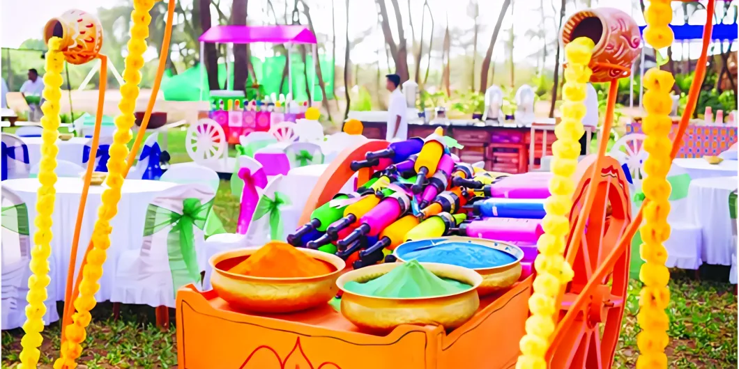 Theme-Based Holi Party Decor Ideas For Corporates_Floodlightz_Events