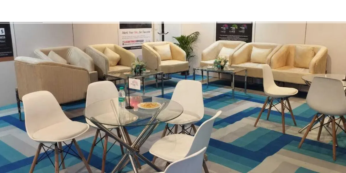Flexibility and Customization with Exhibition Furniture on Rent_Floodlightz Events_