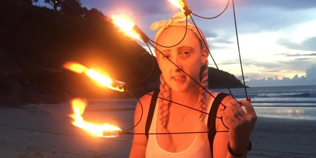 Female Fire Show For Events In Phuket_Floodlightz Events_