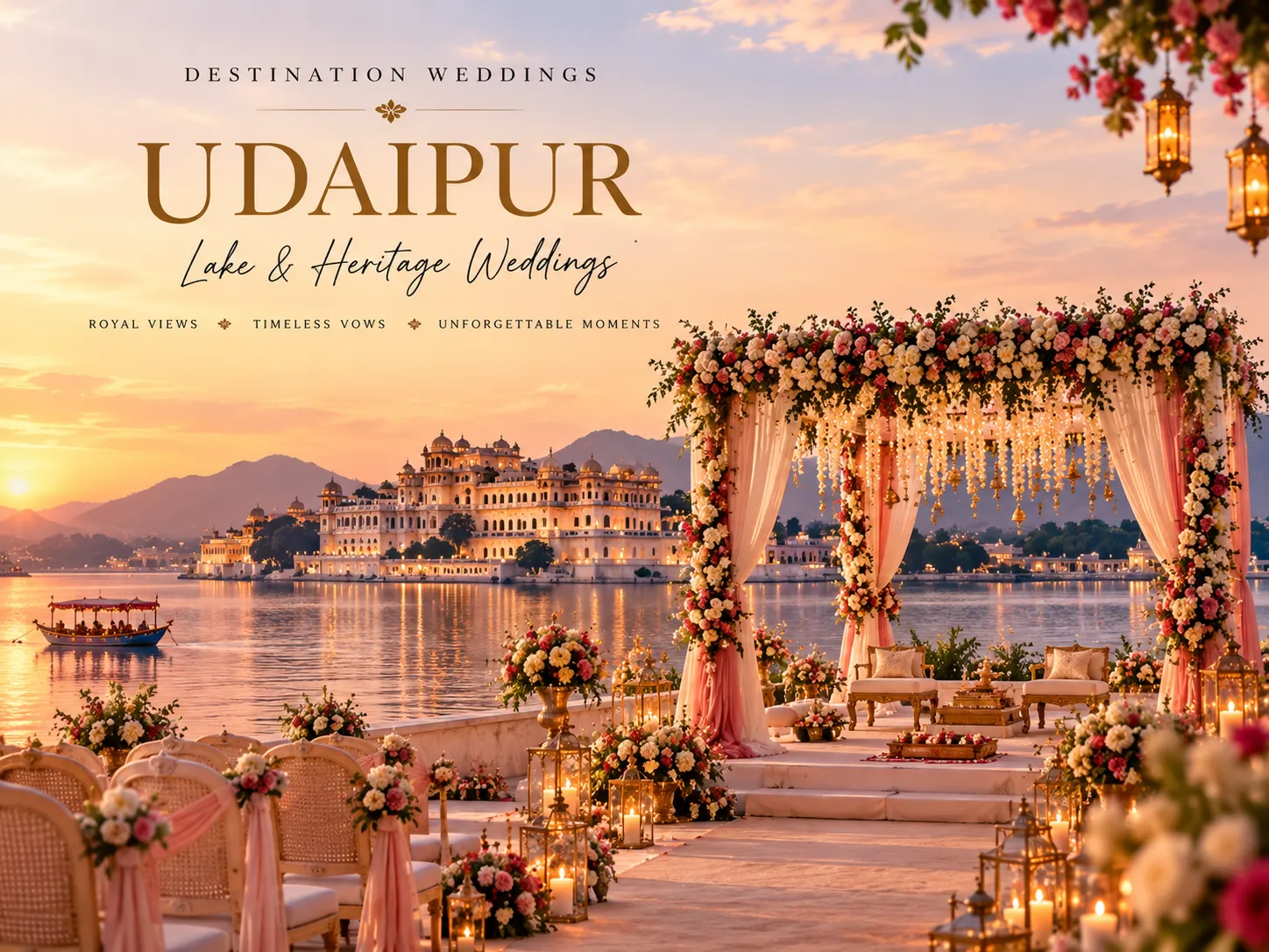 Udaipur Lakefront Destination Wedding